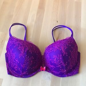 Purple lace Victoria’s Secret push-up 32DDD